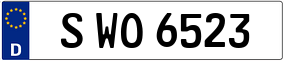 Trailer License Plate